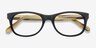 Panama Black AcetateEyeglass Frames from EyeBuyDirect, Closed View