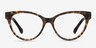Jane Birkin Brown & Tortoise AcetateEyeglass Frames from EyeBuyDirect, Front View