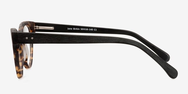 Jane Birkin Brown & Tortoise AcetateEyeglass Frames from EyeBuyDirect, Side View