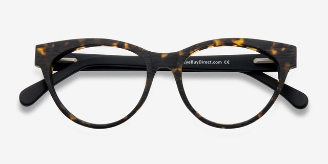 Jane Birkin Brown & Tortoise AcetateEyeglass Frames from EyeBuyDirect, Closed View