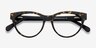 Jane Birkin Brown & Tortoise AcetateEyeglass Frames from EyeBuyDirect, Closed View