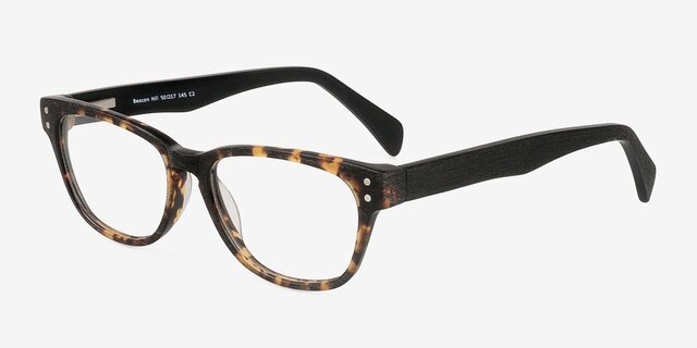 Beacon Hill Black & Tortoise AcetateEyeglass Frames from EyeBuyDirect, Angle View