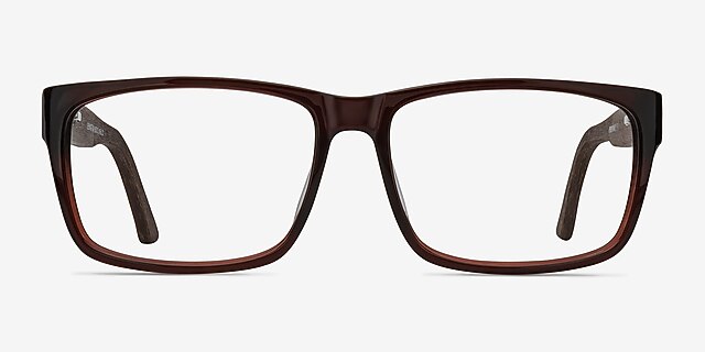 Lexington Brown Wood-textureEyeglass Frames from EyeBuyDirect, Front View