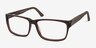 Lexington Brown Wood-textureEyeglass Frames from EyeBuyDirect, Angle View