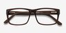Lexington Brown Wood-textureEyeglass Frames from EyeBuyDirect, Closed View