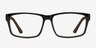 Lexington Black Wood-textureEyeglass Frames from EyeBuyDirect, Front View