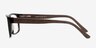Lexington Black Wood-textureEyeglass Frames from EyeBuyDirect, Side View