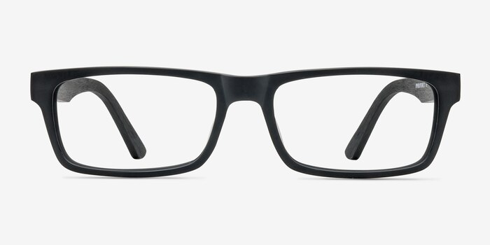 Cambridge Noir Acétate Montures de lunettes de vue d'EyeBuyDirect