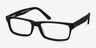 Cambridge Noir AcétateMontures de lunettes de vue d'EyeBuyDirect, Vue d'Angle