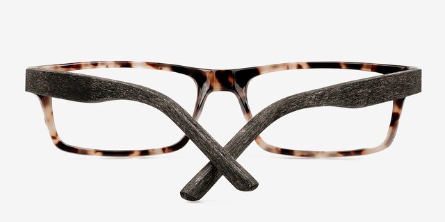 Cambridge Brown & Tortoise Wood-textureEyeglass Frames from EyeBuyDirect, Closed View