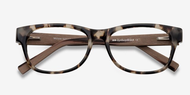 Willow Brown & Tortoise AcetateEyeglass Frames from EyeBuyDirect, Closed View