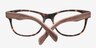 Amber Brown & Tortoise Wood-textureEyeglass Frames from EyeBuyDirect, Closed View