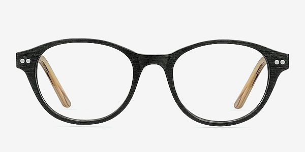 Cape Cod Black Wood-texture Eyeglass Frames