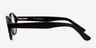 Plato Gray & Black Wood-textureEyeglass Frames from EyeBuyDirect, Side View