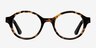 Plato Black & Tortoise Wood-textureEyeglass Frames from EyeBuyDirect, Front View