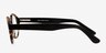 Plato Black & Tortoise Wood-textureEyeglass Frames from EyeBuyDirect, Side View