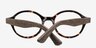 Plato Coffee & Tortoise Wood-textureMontures de lunettes de vue d'EyeBuyDirect, Vue Rapprochée