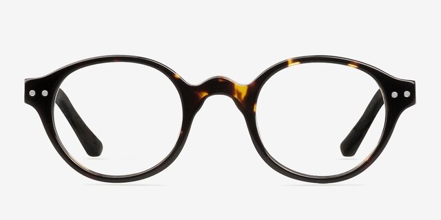 Saint Louis Brown & Tortoise Wood-textureEyeglass Frames from EyeBuyDirect, Front View