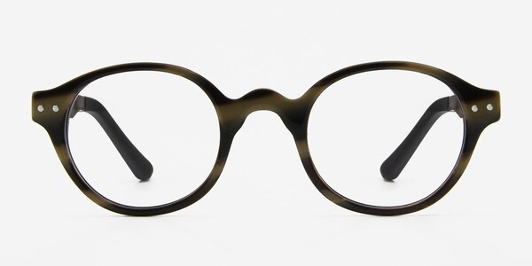 Saint Louis Brown Wood-texture Eyeglass Frames
