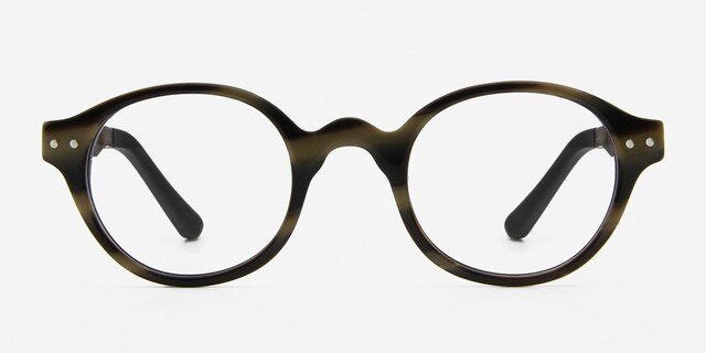 Saint Louis Brown Wood-textureEyeglass Frames from EyeBuyDirect, Front View