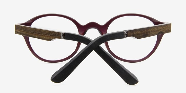 Saint Louis Brown Wood-textureEyeglass Frames from EyeBuyDirect, Closed View