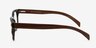 Sahara Myrtle Brown & Strip Wood-textureEyeglass Frames from EyeBuyDirect, Side View