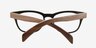 Sahara Myrtle Brown & Strip Wood-textureEyeglass Frames from EyeBuyDirect, Closed View