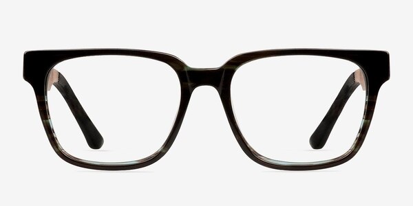 Belmont Coffee Wood-texture Eyeglass Frames