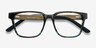 Belmont Café Wood-textureMontures de lunettes de vue d'EyeBuyDirect, Vue Rapprochée