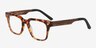 Oxford Coffee & Tortoise Wood-textureEyeglass Frames from EyeBuyDirect, Angle View