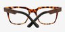 Oxford Coffee & Tortoise Wood-textureEyeglass Frames from EyeBuyDirect, Closed View
