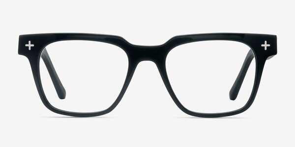 Oxford Black Wood-texture Eyeglass Frames