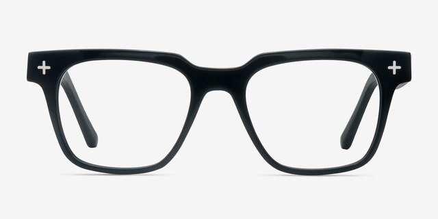 Oxford Black Wood-textureEyeglass Frames from EyeBuyDirect, Front View