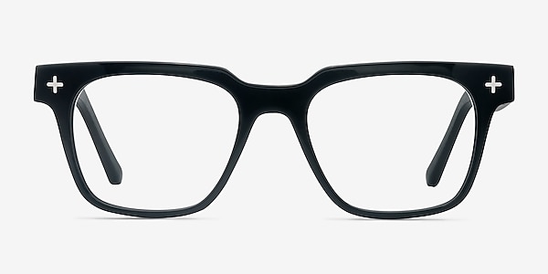 Oxford Black Wood-texture Eyeglass Frames