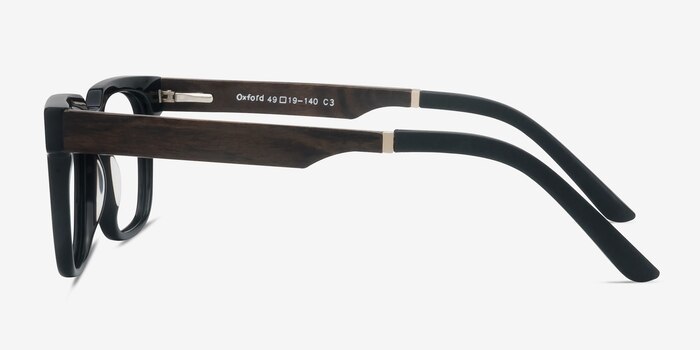 Oxford Black Wood-texture Eyeglass Frames from EyeBuyDirect