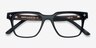 Oxford Black Wood-textureEyeglass Frames from EyeBuyDirect, Closed View