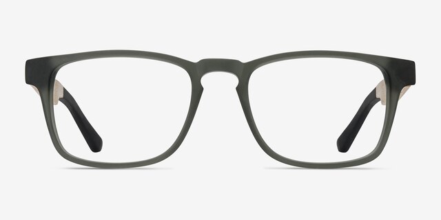 Lincoln Gray AcetateEyeglass Frames from EyeBuyDirect, Front View