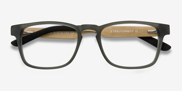 Lincoln Gray AcetateEyeglass Frames from EyeBuyDirect, Closed View