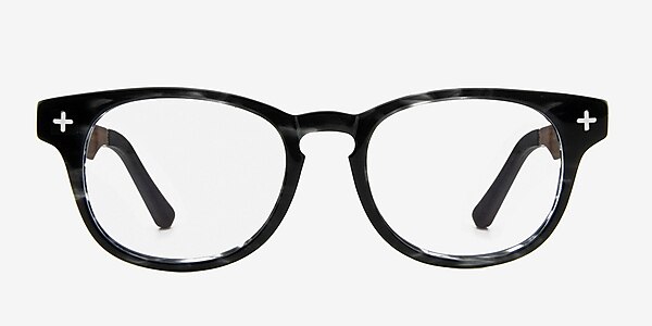 Hopper Gray Wood-texture Eyeglass Frames