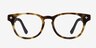 Hopper Brown & Tortoise Wood-textureMontures de lunettes de vue d'EyeBuyDirect, Vue de Face
