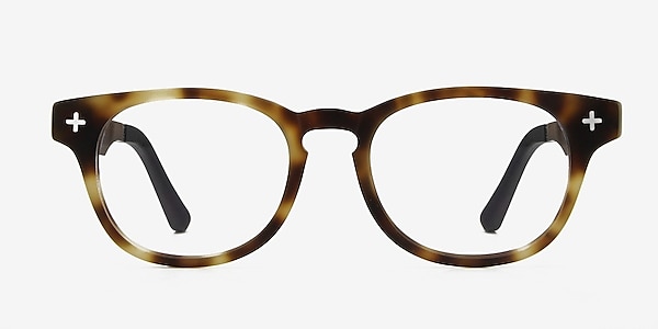 Hopper Brown/Tortoise Wood-texture Eyeglass Frames