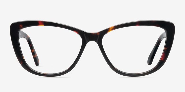 Charlotte Écailles AcétateMontures de lunettes de vue d'EyeBuyDirect, Vue de Face