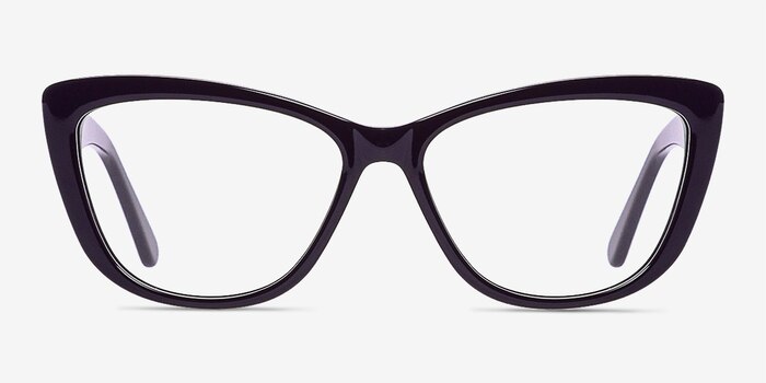 Charlotte Violet Acétate Montures de lunettes de vue d'EyeBuyDirect