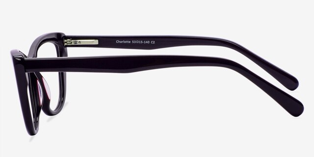 Charlotte Purple AcetateEyeglass Frames from EyeBuyDirect, Side View