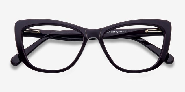 Charlotte Purple AcetateEyeglass Frames from EyeBuyDirect, Closed View
