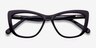 Charlotte Purple AcetateEyeglass Frames from EyeBuyDirect, Closed View