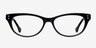 Monica Black AcetateEyeglass Frames from EyeBuyDirect, Front View