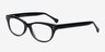 Monica Black AcetateEyeglass Frames from EyeBuyDirect, Angle View