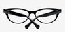 Monica Black AcetateEyeglass Frames from EyeBuyDirect, Closed View