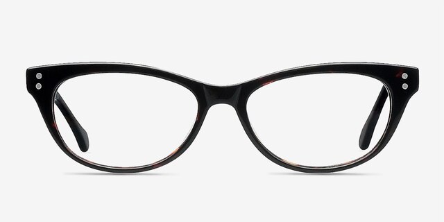 Monica Brown & Tortoise AcetateEyeglass Frames from EyeBuyDirect, Front View